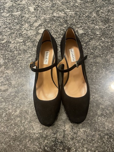 Black sued inch heal - 2.5,