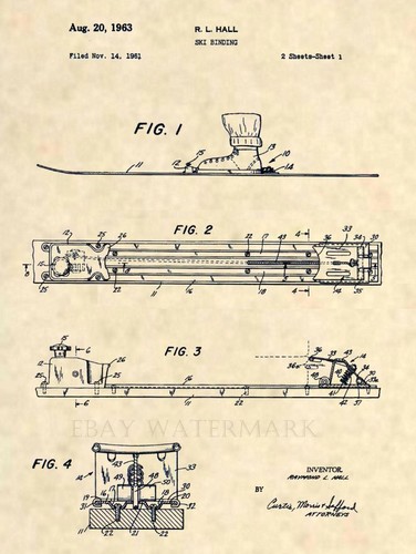 Attacco sci vintage - , patent