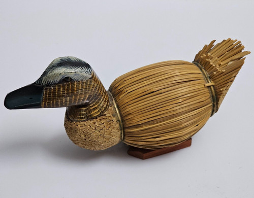 Scultura anatra selvatica - anatra, in