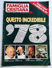 FAMIGLIA CRISTIANA 52 1978 MORO-CARRA'-MONDIALI CALCIO COPPA DAVIS BORG-KHOMEINY