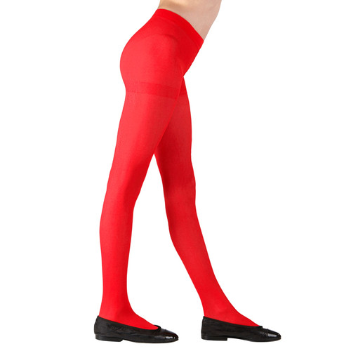 Calze collant rosso den - collant,