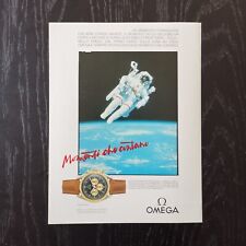 1988 Omega Speedmaster Moon Watch - Original AD Pubblicità Vintage