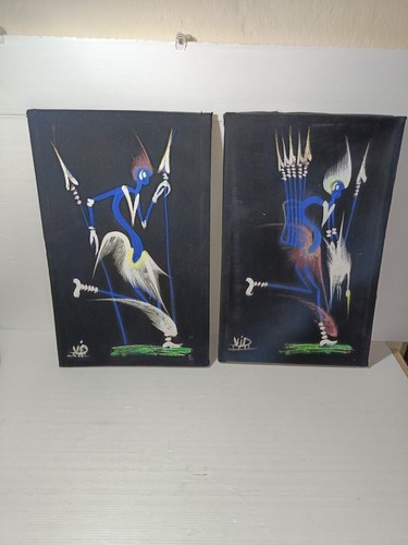 Dipinti africani tessuto - dipinti, su