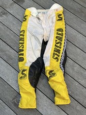 SINISALO Pantalone Motocross Vintage Giallo Nero