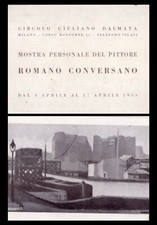 Brochure mostra personale del pittore ROMANO CONVERSANO. 