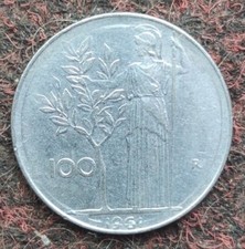 100 Lire 1961 rara con doppio