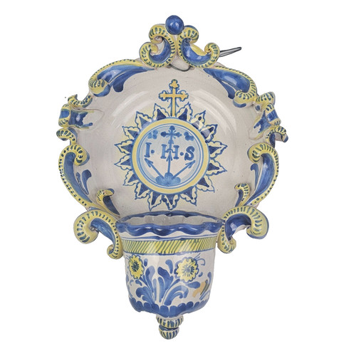 Acquasantiera ceramica nicola - ceramica,