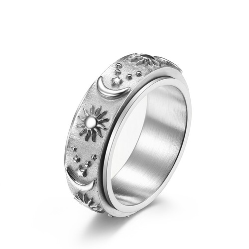 Anello rotante sole luna - anello,