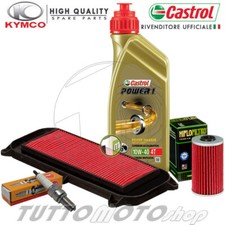 Tagliando KYMCO Dink 125 DD 4T E3 2006-2017 / Kit Olio Castrol Filtri Candela