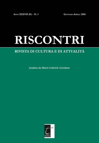 Riscontri rivista cultura - rivista, di