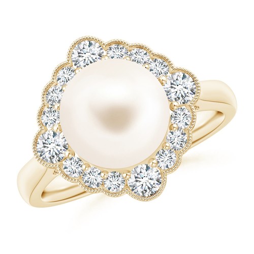 Angara anello solitario halo - anello,