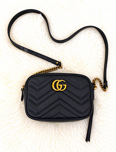 Gucci black quilted - quilted, chevron
