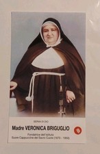 Santino con reliquia relic SdD Madre Veronica Briguglio