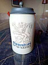 Splendido Boccale Birra antico Bierkrug Antik Lowenbrau Munchen
