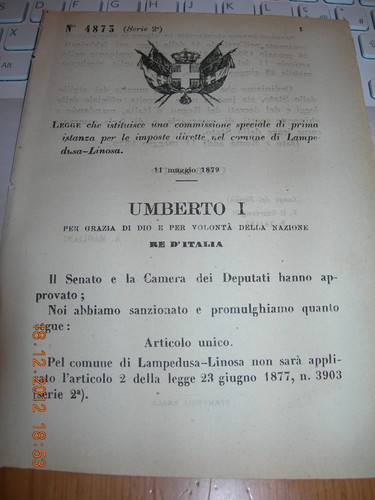 Regio decreto 1879 commissione - regio,