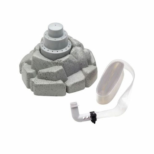 Fontana roccia per piscina - roccia,