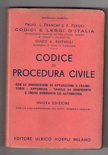 Codice procedura civile - procedura,