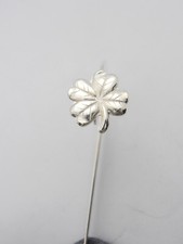 Segnalibro in Argento 925 con Quadrifoglio Portafortuna - Segnapagina Fortuna -