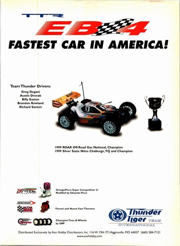 Thunder tiger eb4 buggy - tiger, rc