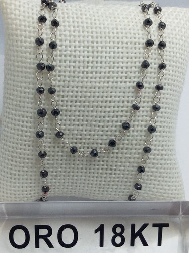 Collana oro bianco 750 - 18, kt