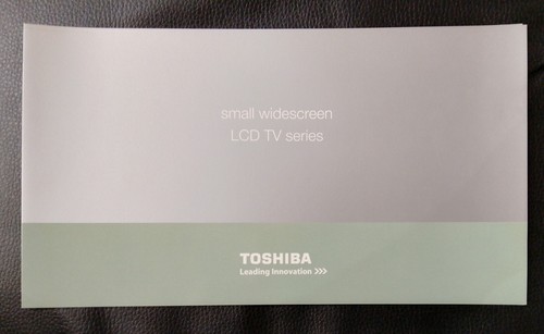 Toshiba 2007 lcd ready - toshiba,