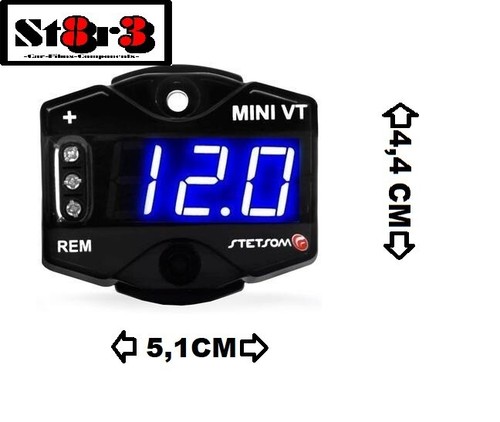 Voltometro con rem luce - con, blu