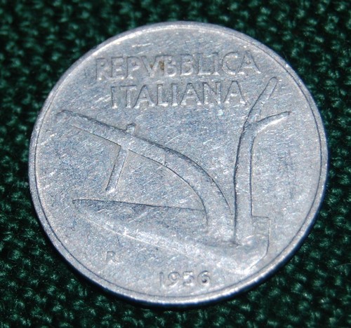 Moneta lire del 1956 - moneta,