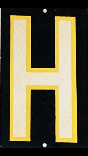 Casa riflettente lettere - casa, "h"