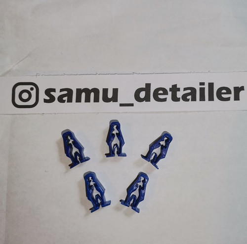 Clip molletta mollettina blu - clip,