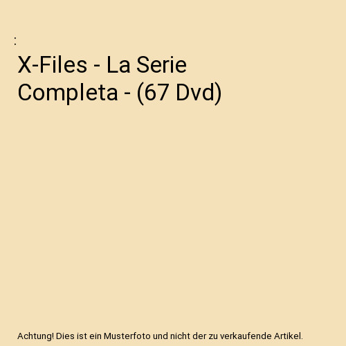 Files serie completa - x-files,