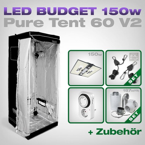 Pure tent growbox set - growbox, 60x60