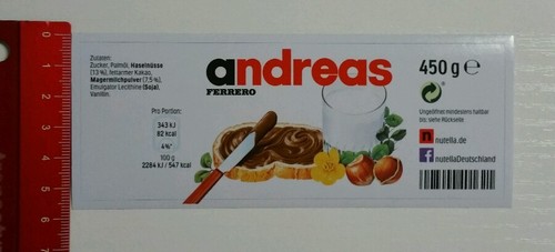 Adesivo sticker vetro nutella - adesivo/sticker:,