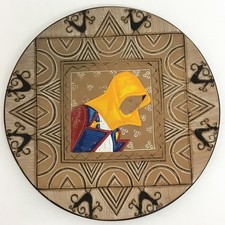 GRANDE PIATTO CERAMICA SARDA - DIAMETRO 33,5cm - LOI Loddo