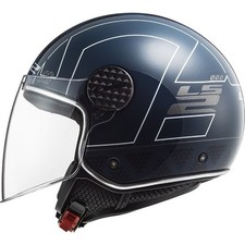 Casco Jet Moto Ls2 OF558 Sphere Lux LINUS Cobalto