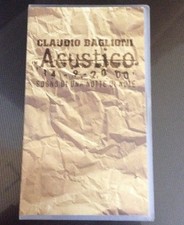 Vhs Claudio Baglioni Acustico