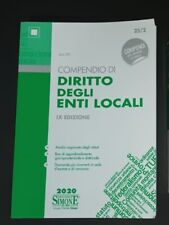 Compendio di diritto degli enti locali. Trattazione sintetica e facile. Simone