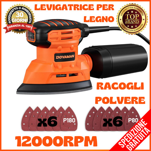Kit levigatrice orbitale - kit, 12pcs