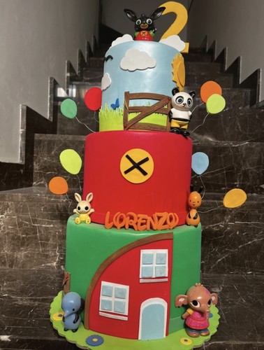 Torta scenografica bing - torta,