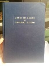 Studi in onore di Giuseppina Aliverti Napoli 1972 meteorologia oceanografia