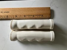 Vintage Bicycle White Grips Late 1950s-Early 1960s