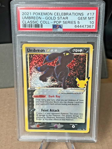 Umbreon gold star psa - gold,