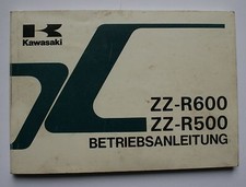 Kawasaki ZZ - R 600 ZZ-R 500 Manuale Uso e Manutenzione 1991 Manuale  