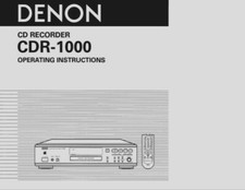 Denon cdr 1000 lettore cd - denon,