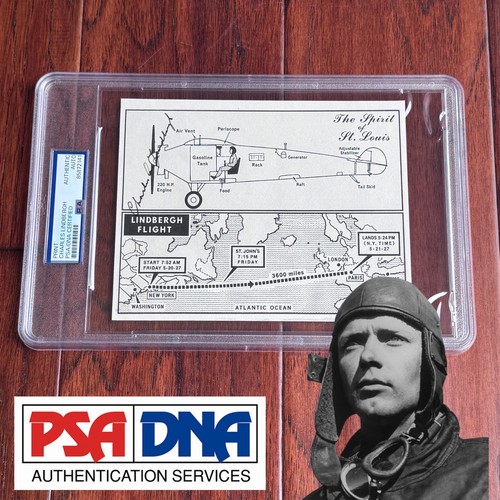 Charles lindbergh autografo - charles,
