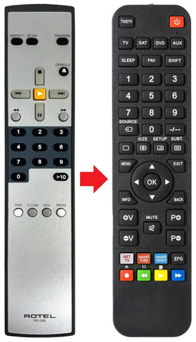 Telecomando adatto per rotel - telecomando,