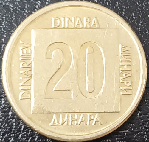 Jugoslavia moneta dinari - moneta,