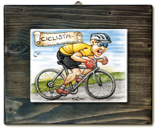 Ciclista quadro mattonella - ciclista-quadro,