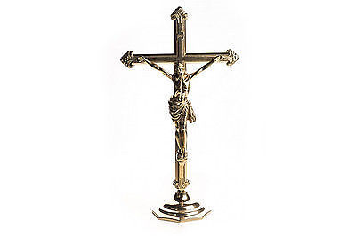 Crocifisso tavolo ottone - da,