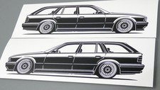 Adesivo BMW E34 Touring sagoma