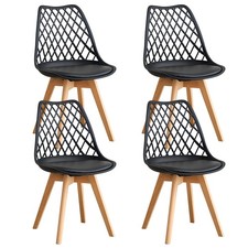 Set di 4 sedie imbottite da